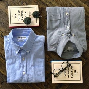 Set of Two American Apparel Slim Fit Oxfords